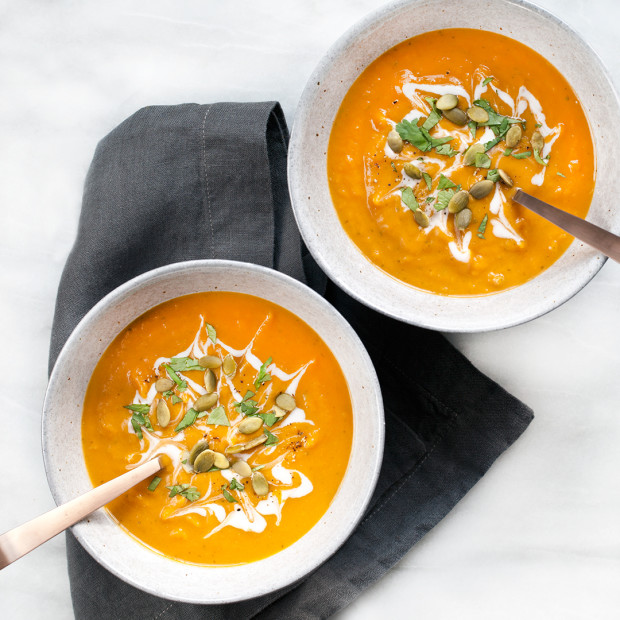 Sweet Potato Poblano Soup