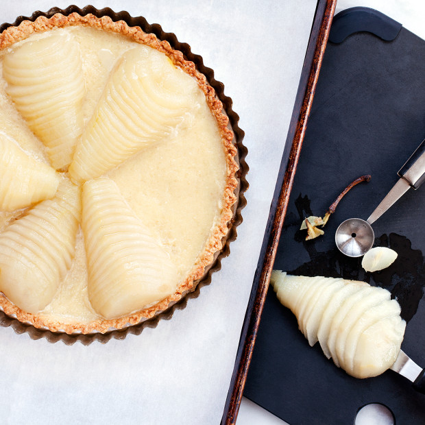 Almond Pear Tart Prep